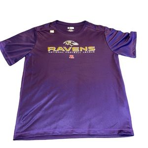 NWT NFL Team Apparel Ravens Short Sleeve 100% Polyester T-Shirt Men’s Size Large